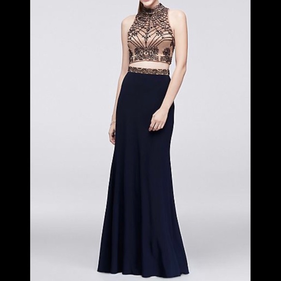 Davids bridal xscape two piece dress - Picture 2 of 6